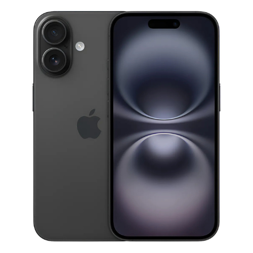 iPhone 16 128GB preto, frente e verso